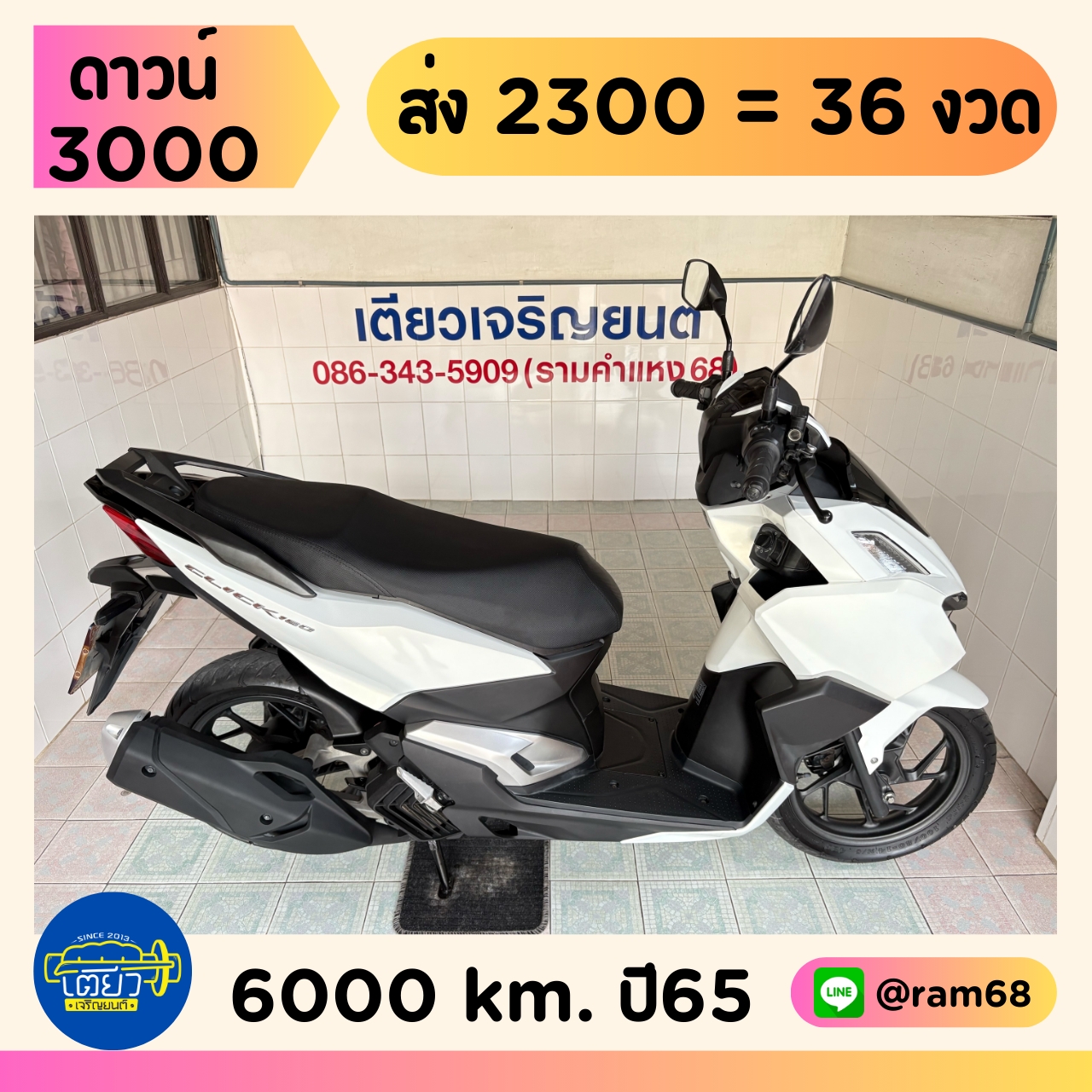 Honda Click160i ขาว-ดำ5