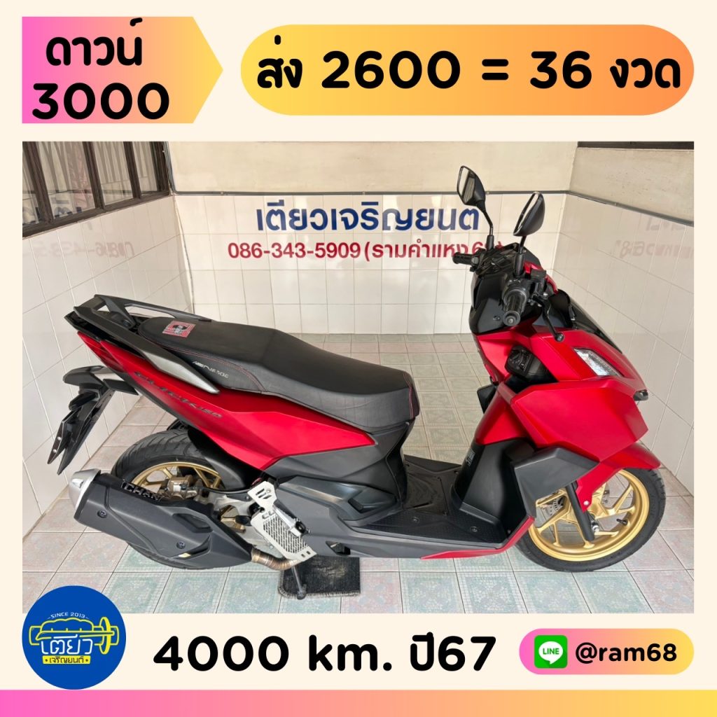 Honda Click160i ABS วิ่ง 4000 โล ปี67
