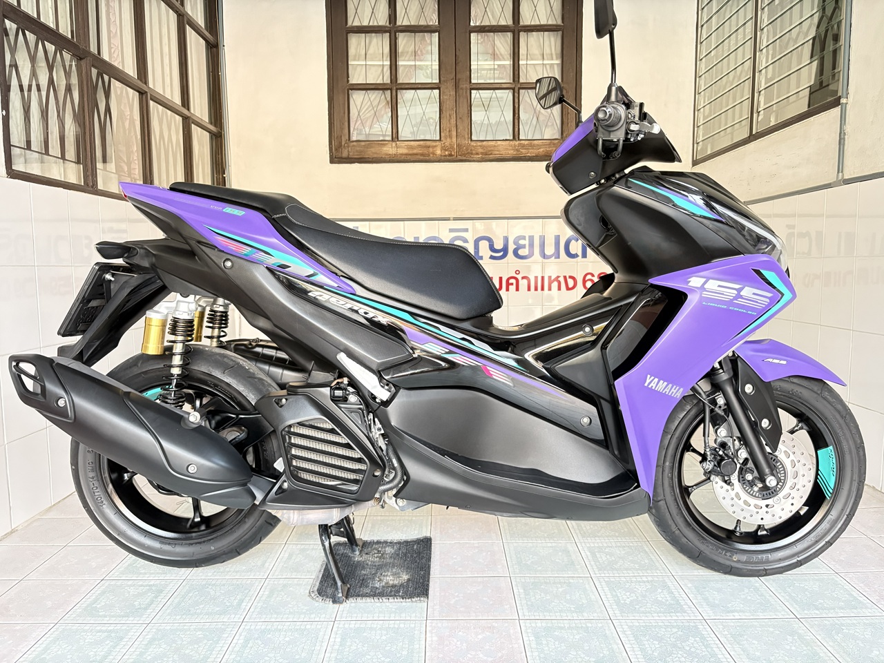 Yamaha Aerox ABS Connected ม่วง-ดำ9 (2)