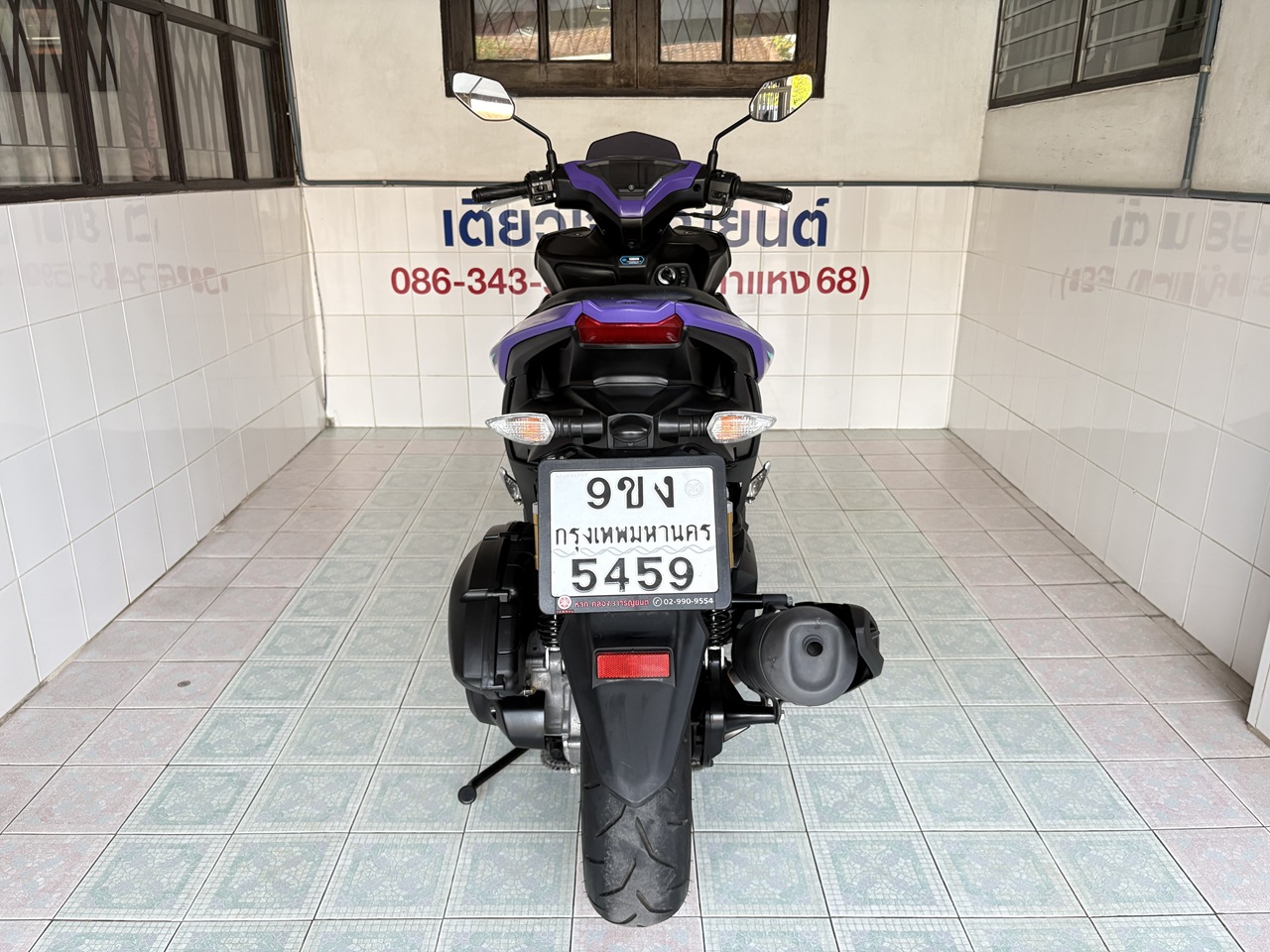 Yamaha Aerox ABS Connected ม่วง-ดำ9 (7)