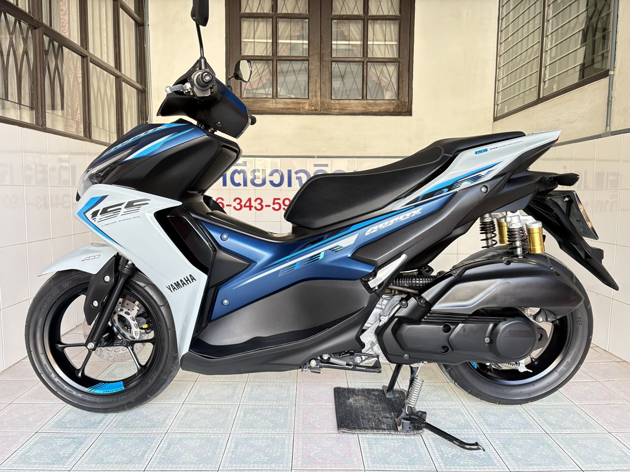 Yamaha Aerox ABS Connected เทา-น้ำเงิน3 (3)