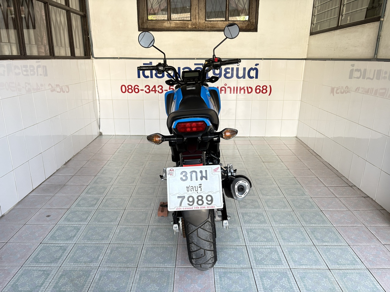 Honda GROM น้ำเงิน-ดำ (8)