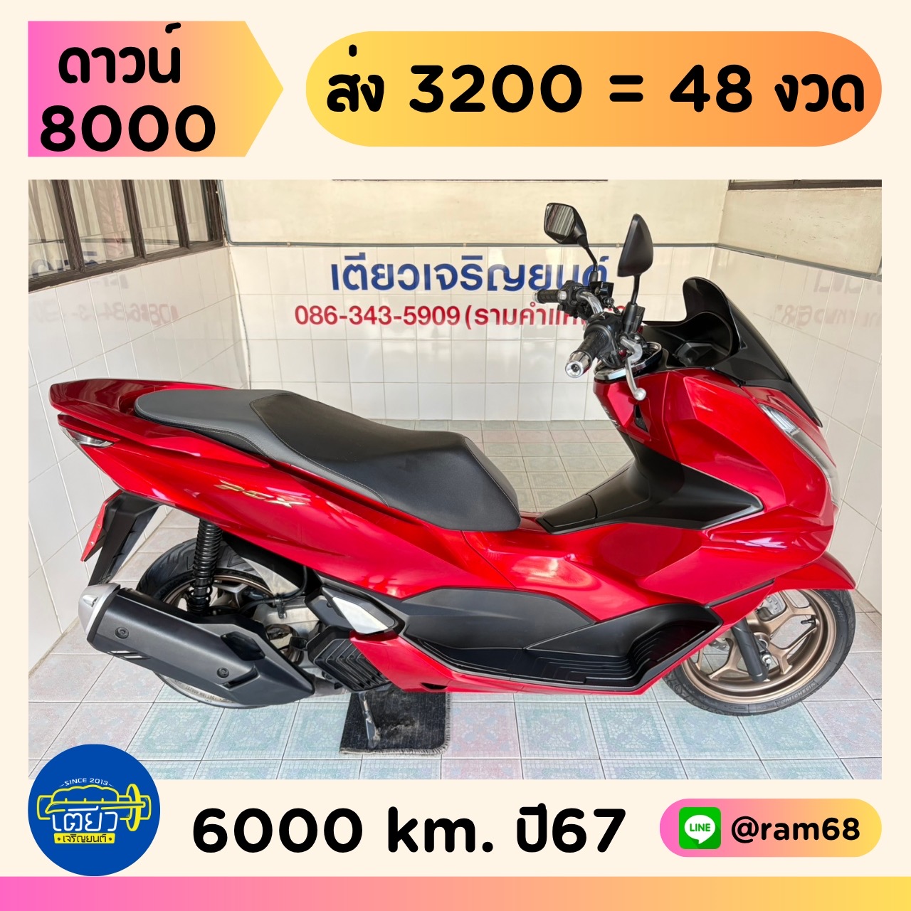 Honda PCX160 ABS แดง-ดำ2