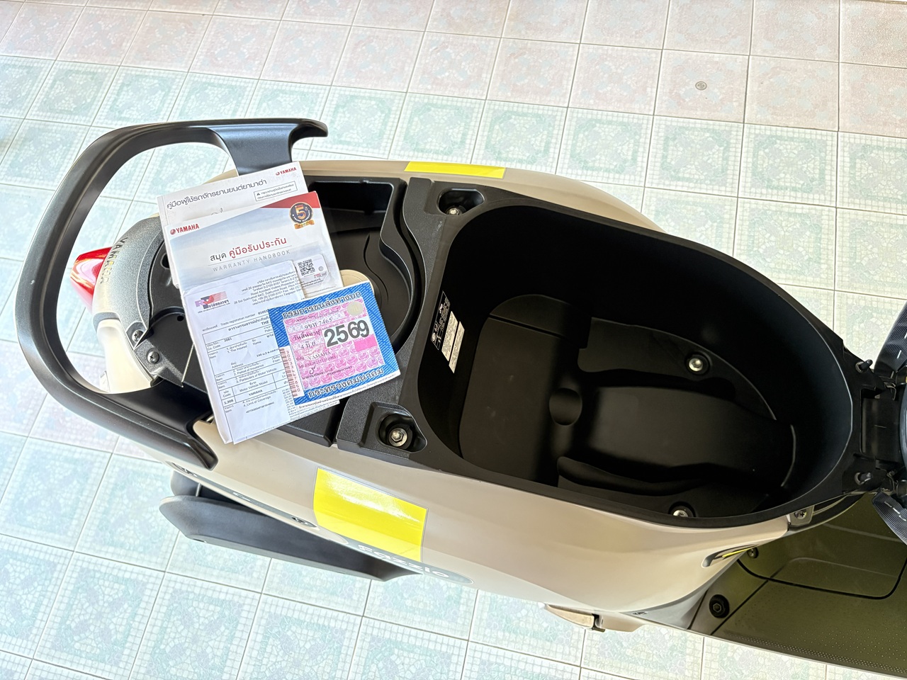 Yamaha Fazzio Keyless น้ำตาล-เหลือง2 (8)