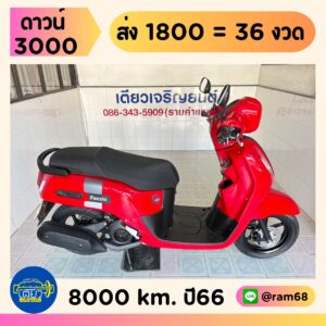Yamaha Fazzio วิ่ง 8000 โล ปี66