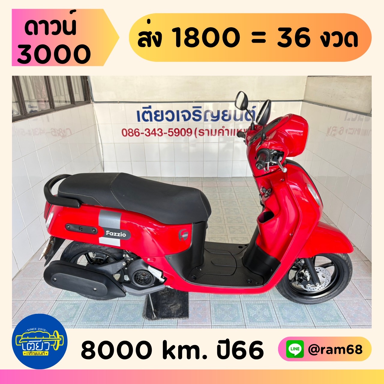 Yamaha Fazzio แดง2